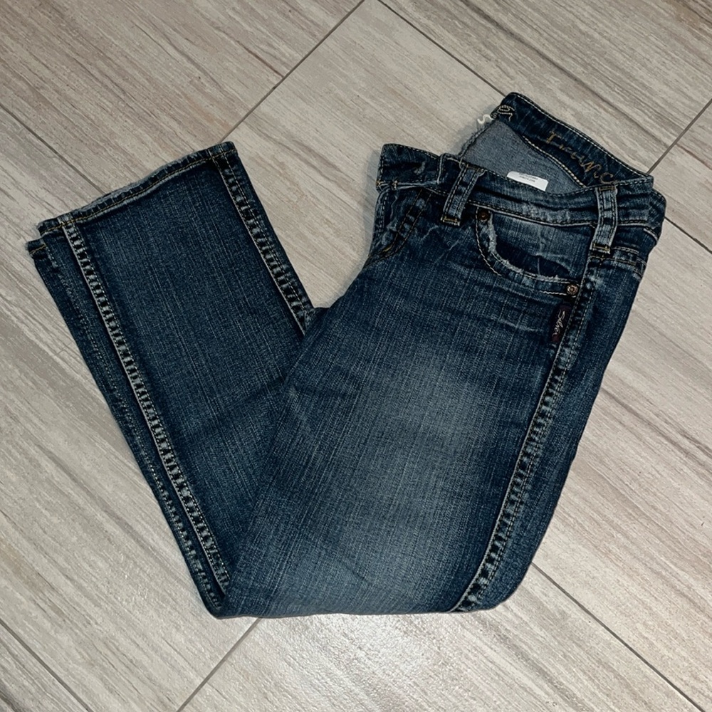 Silver Capri jeans